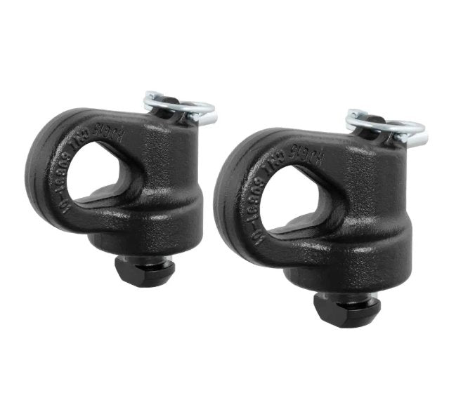 CURT OEM PUCK SYSTEM GOOSENECK SAFETY CHAIN ANCHORS (PAIR) 38K, FOR CHEVY, FORD, GMC AND NISSAN