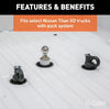 CURT OEM PUCK SYSTEM GOOSENECK SAFETY CHAIN ANCHORS (PAIR) 38K, FOR CHEVY, FORD, GMC AND NISSAN
