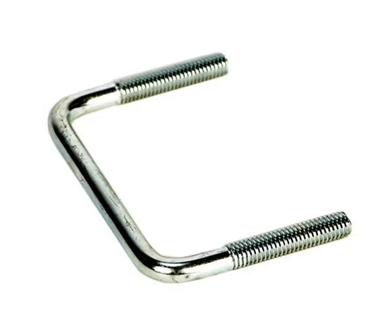 U-BOLT SQUARE 4-1/8" WIDE, 7/16"-14 DIAMETER, 3" LONG, ZINC