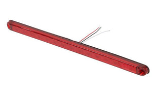 OPTRONICS LED TAIL LIGHT, STOP, TURN, 15 DIODE, RED LENS, 20-1/2"X1" OVAL - 3 WIRE
