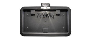 LICENSE PLATE FRAME, BLACK PLASTIC, FOR TRAILER OR RV - NO LIGHT