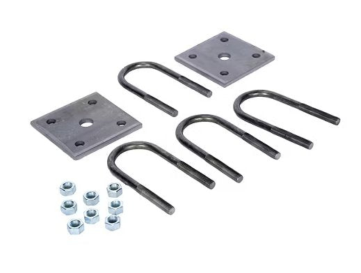 ROUND U-BOLT KIT 2K, FOR 1-3/4" ROUND AXLE TUBE, 3/8"-24 DIA, 4-1/4" L - RETAIL PACK