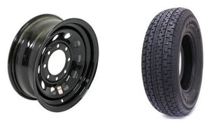 **USE FIRST** ST235/80R16 SPARE TIRE - PROVIDER - BLACK MOD - 8 LUG, 8X6.5, 8ON6.5 - LRE