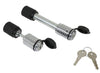 ETRAILER TRAILER HITCH RECEIVER LOCK AND COUPLER LOCK FOR 2" FLUSH - CHROME *KEYED ALIKE*