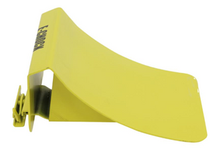 ERICKSON E-CHOCK WHEEL CHOCK FOR E-TRACK SYSTEM, YELLOW, STEEL , 8-1/2"L X 6-3/8" W X 4-1/2" T